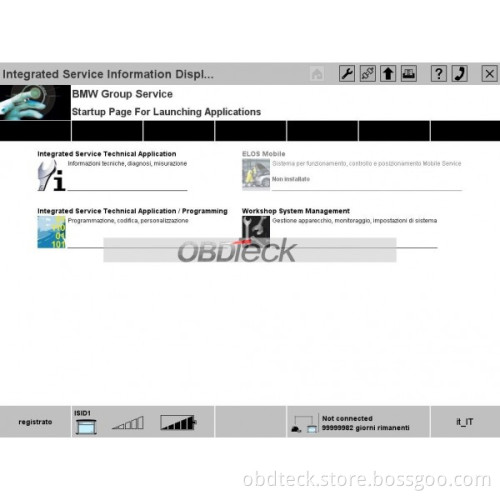 BMW ICOM Chinese Software HDD USD499.00